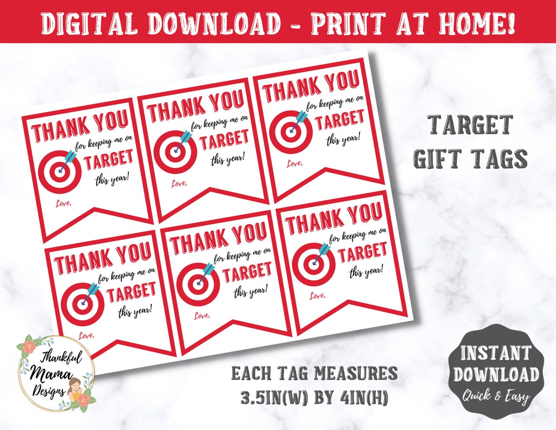 Target Gift Card Holder Thank You for Keeping Me on TARGET Etsy