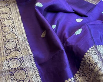 Alfi Sona Rupa  Pure Raw Mango Katan Banarasi Saree|