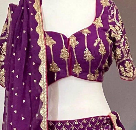 Party wear lehenga choli fully stitched blouse and lehenga