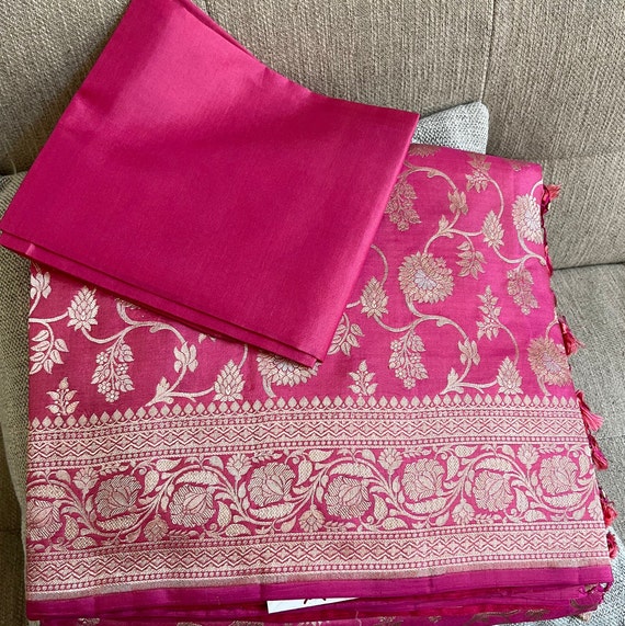 Pure Katan Silk Banarasi|Alfi Sona Rupa Jaal Katan Silk Banarasi Saree in light pink color Uppada Saree.