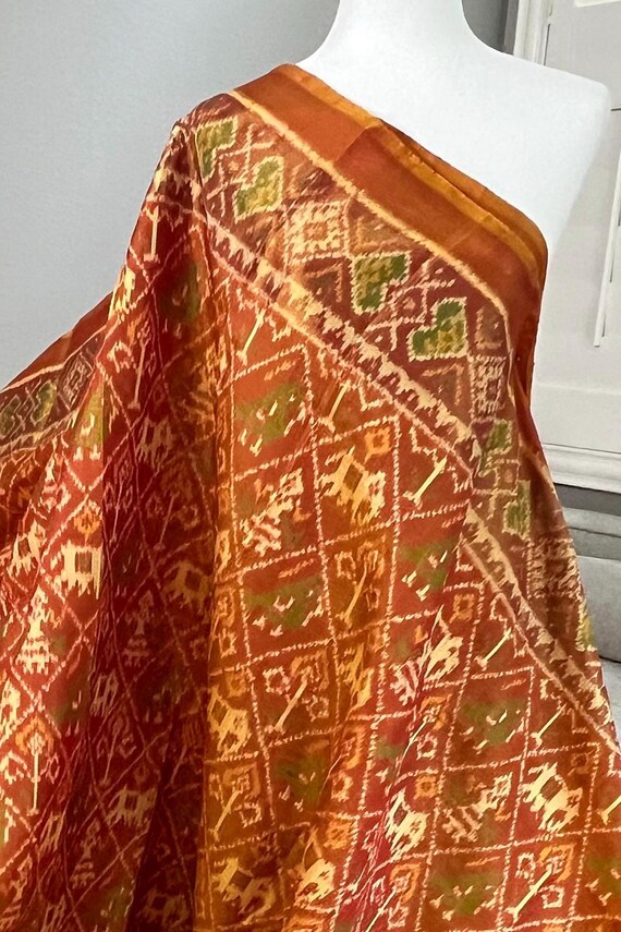 Rajkot patola pure silk saree| Ikkat Patola Pure Silk Saree||