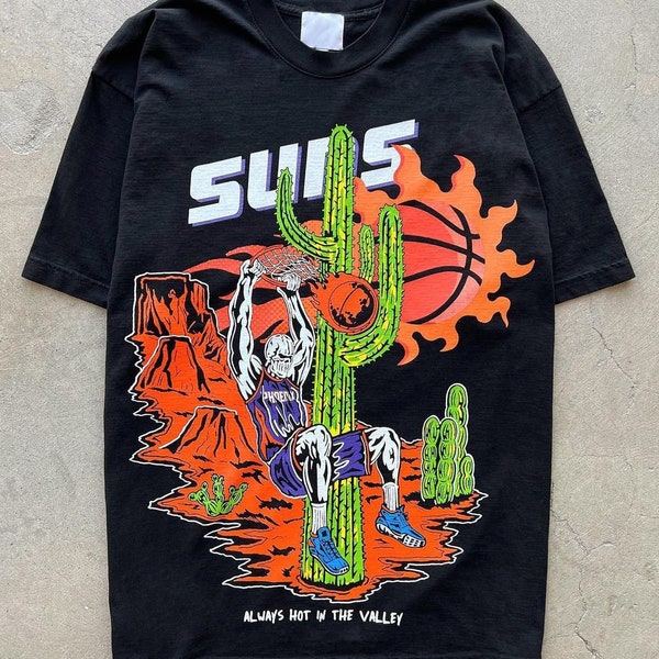 Warren Lotas " Always Hot in the Valley " Phoenix Suns T-shirt | NBA Suns in 4 shirt, Basketball Shirt, Youth, Devin booker shirt - UNISEX