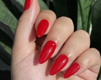 Classic Red Press on Nails