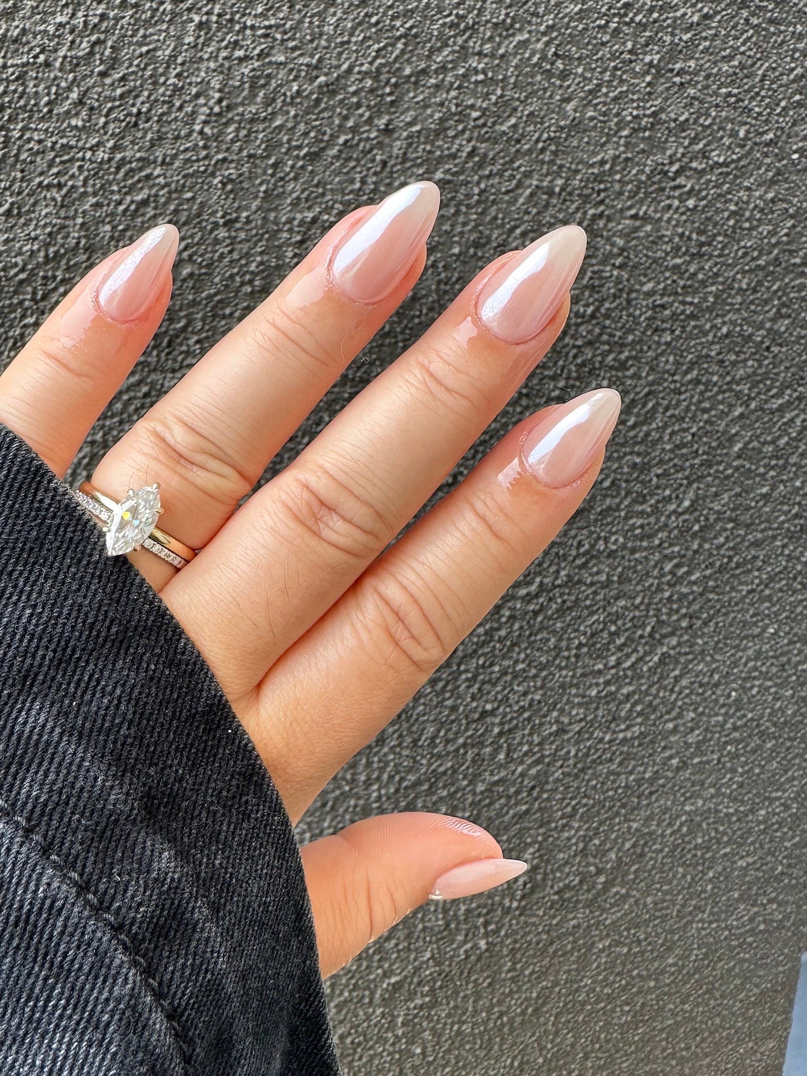 Neutral Glass Nails | Glass Nude Neutral Nails | Glazed Nude Press