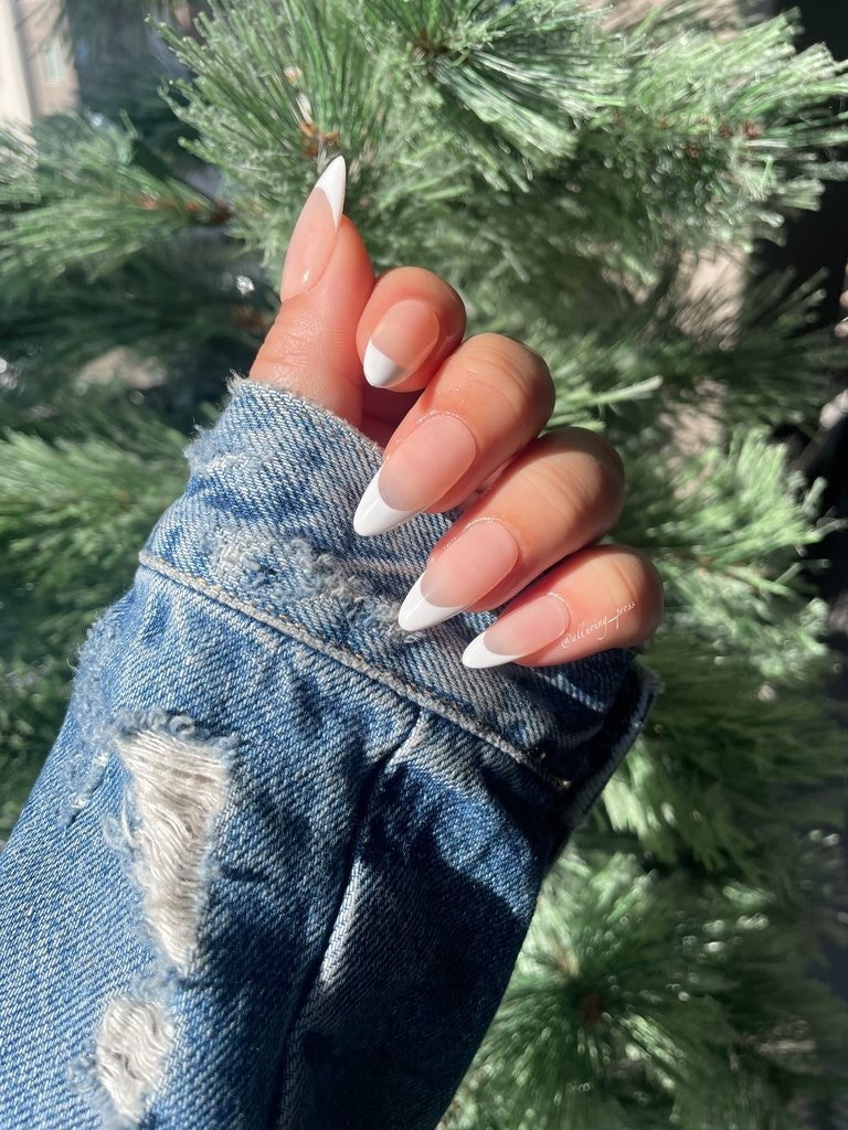 Classic White French Nails Press On Nail Set