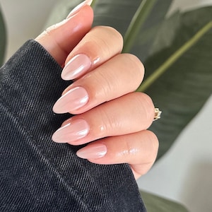 Neutral Glass Nails | Glass Nude Neutral Nails | Glazed Nude Press