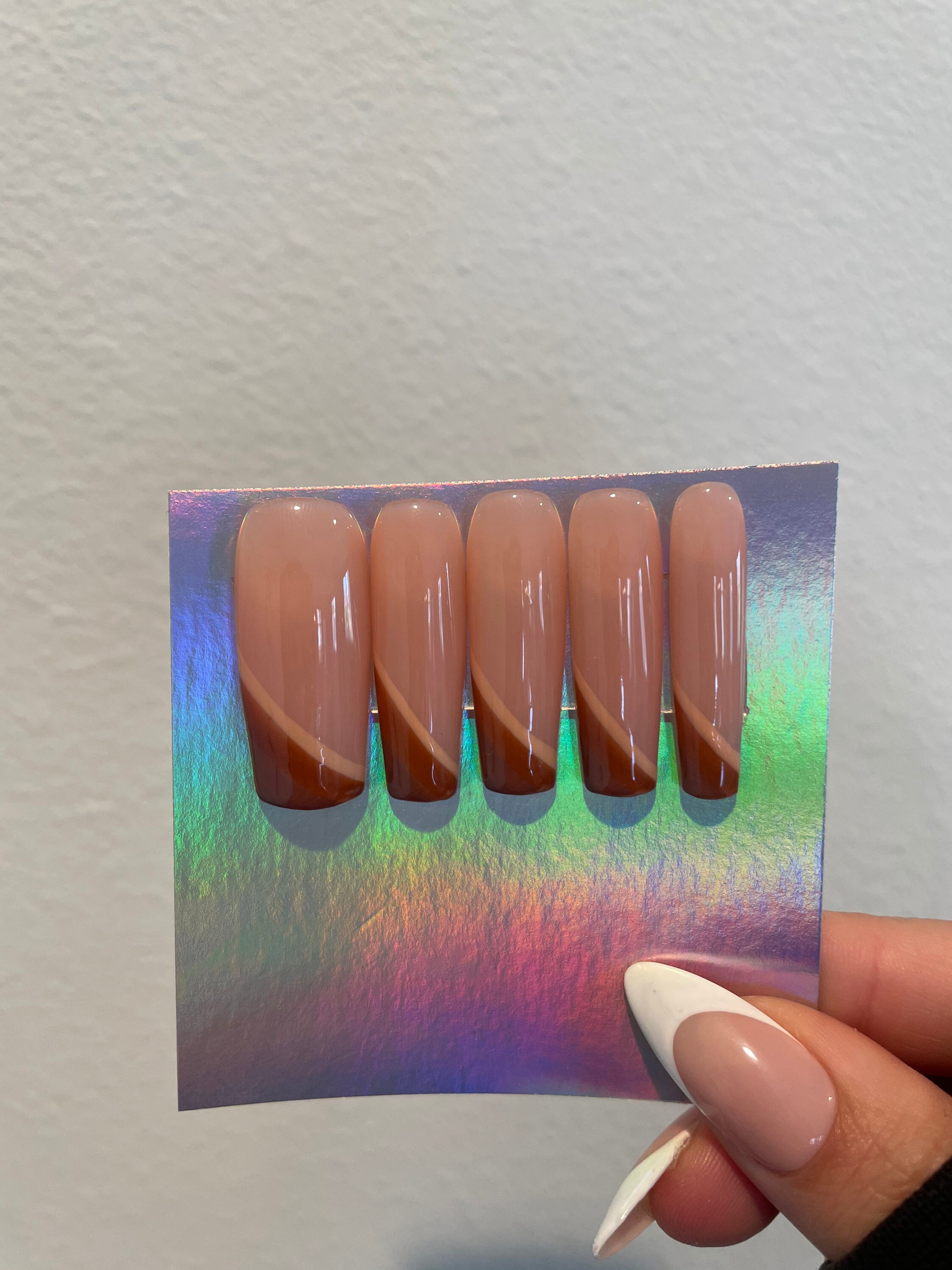 Brown Nails - Etsy