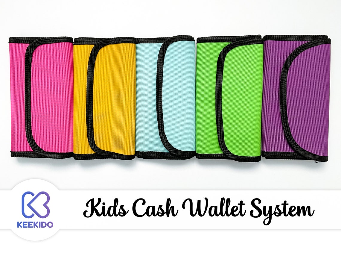 Cash Envelope Wallet Cash Envelope System Kids Wallet Cash Etsy