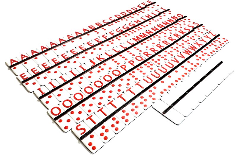 Braille Alphabet Word Tiles With Jumbo Sized Codes Etsy