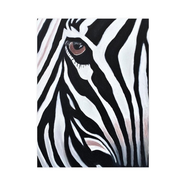 Zebra Drawing Animals Vertical and Horizontal Matte Posters