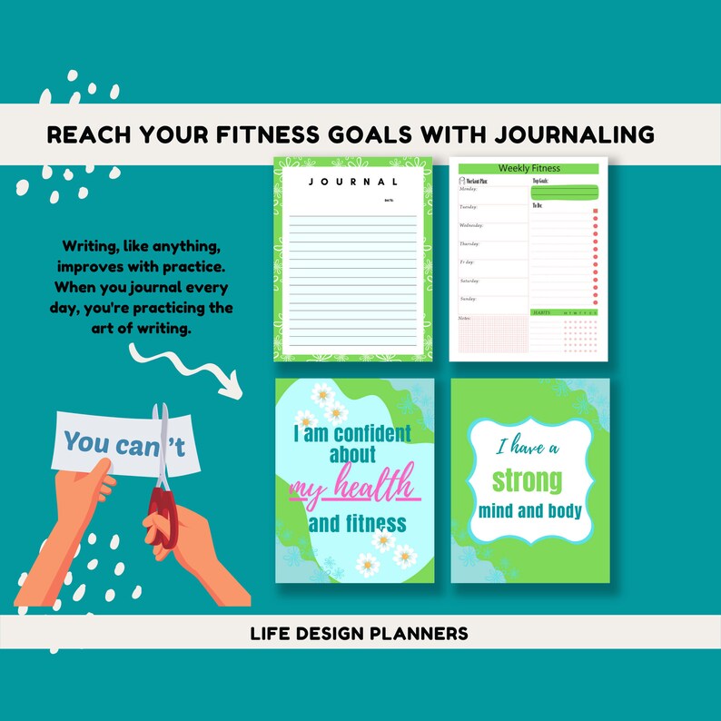 Fitness Planner Printable Weekly Fitness Planner Daily Etsy