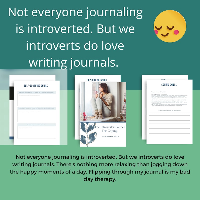 The Introverts Coping Planner | Introvert Journal | Gift for Introverts ...