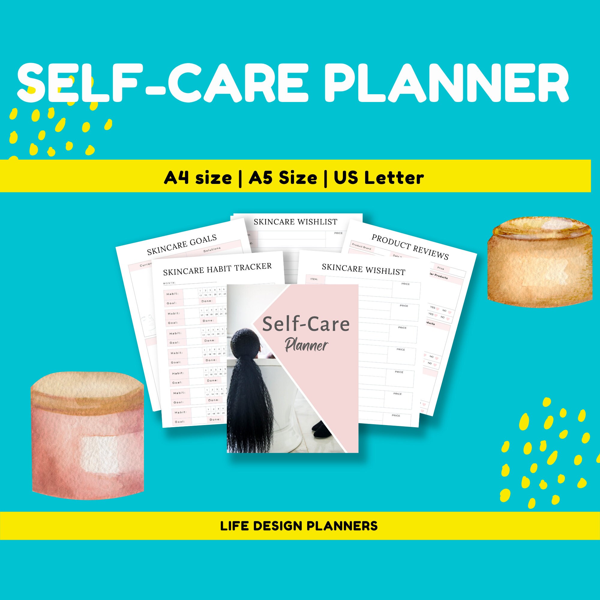 Self Care Planner Manage Your Work Life Balance With This Self Care ...