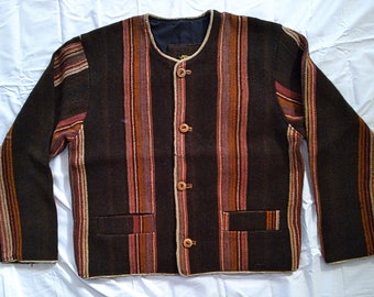 Bolivian vintage wool jacket
