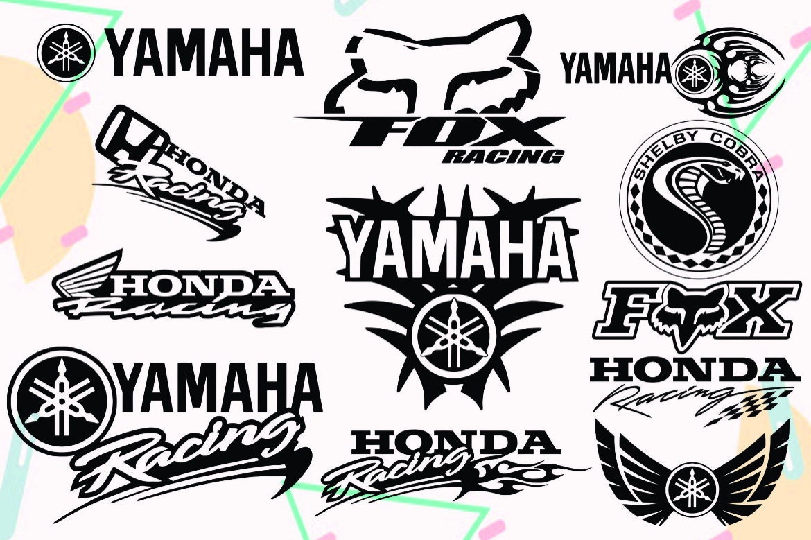 Motocross Brand Logo Bundle Cut File Clipart Printable Etsy