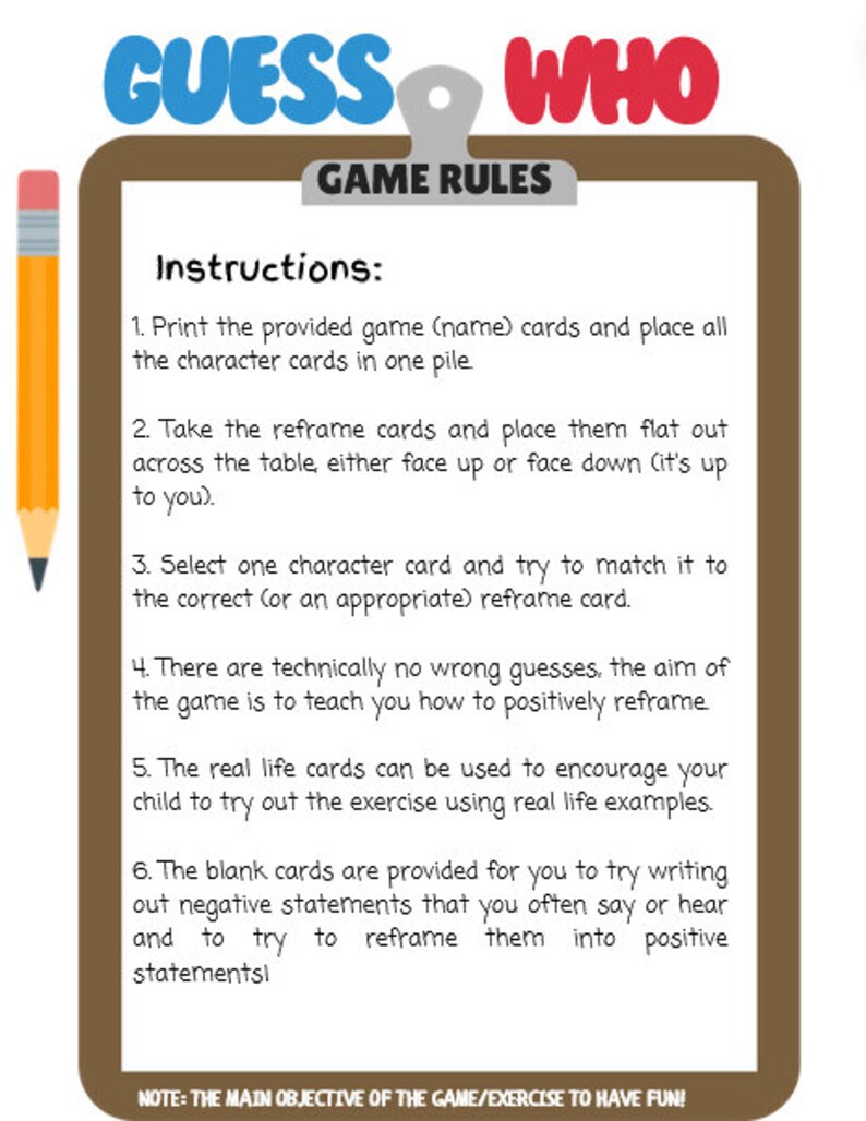 Reframe Cards CBT Therapy Games for Kids, Feelings Flashcards, Child Anxiety Relief ...
