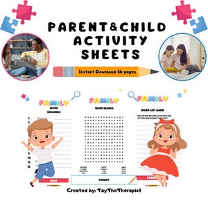 Parent Child Activity Sheets: Fun Family Games (PDF)