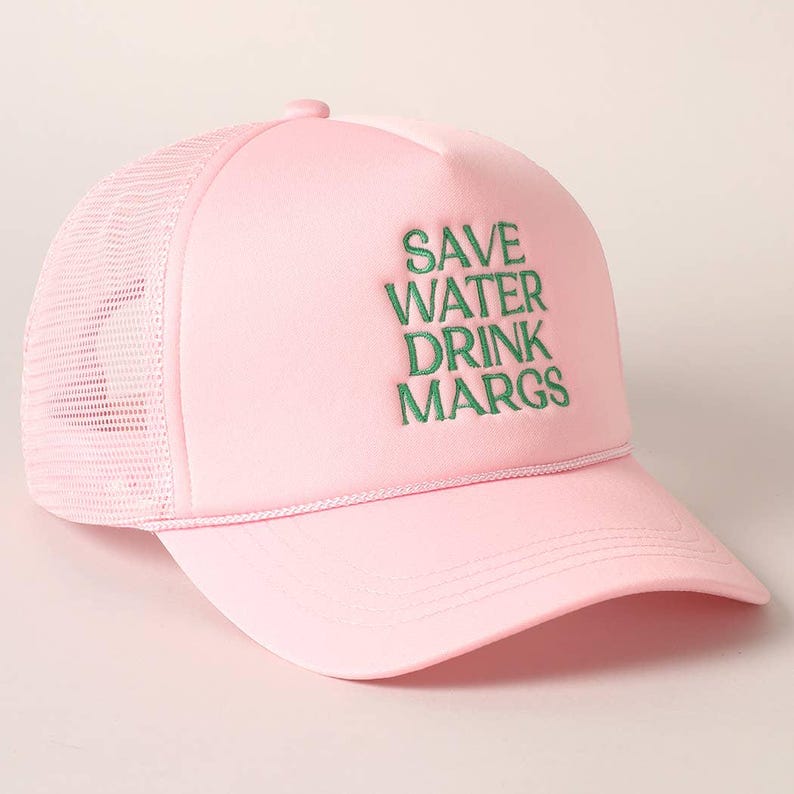 Cappello Da Camionista "Save Water Drink Margs" – Unisex, Rete, Regolabile, Estivo