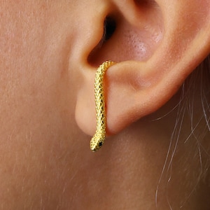Snake Suspender Earrings - Serpent Earrings - Snake Earrings - Edgy Earrings - Animal Earrings - Snake Studs - Grunge Jewelry - Gift For Her