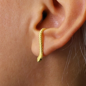 Snake Suspender Earrings Serpent Earrings Snake Earrings Edgy Earrings Animal Earrings Snake Studs Grunge Jewelry Gift For Her image 1