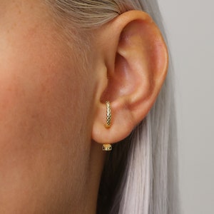 Snake Front Back Earrings Serpent Earrings Snake Earrings Edgy Earrings Animal Earrings Grunge Jewelry Gift For Her image 6