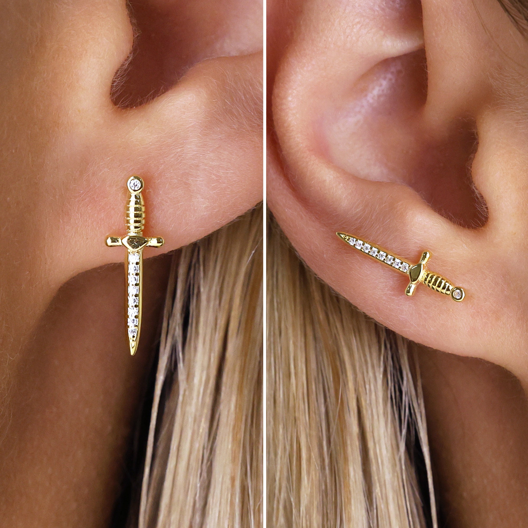 Sword earrings Etsy France