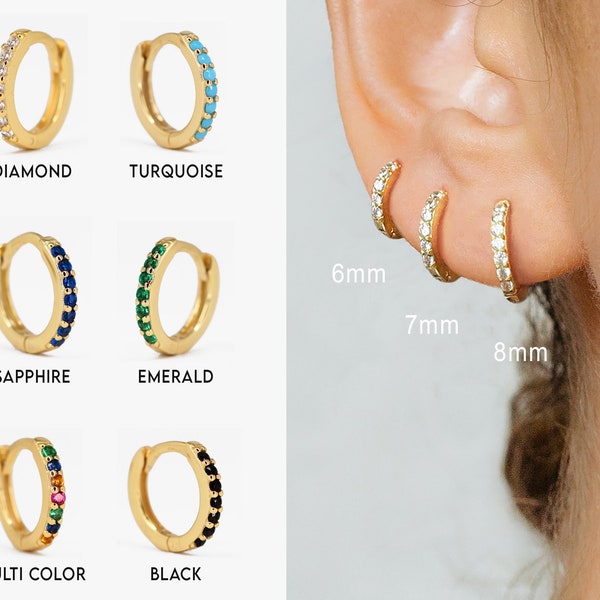 Second Hole Hoop Earrings Etsy