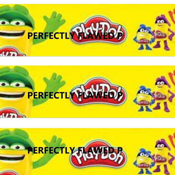 Play Doh Label Template Etsy