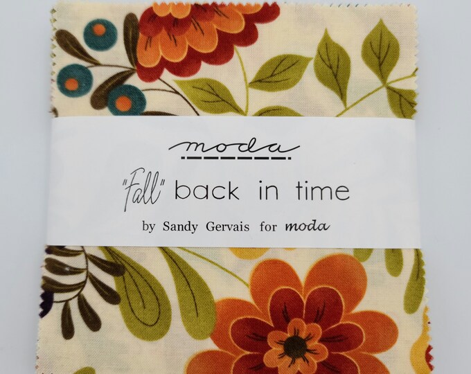 Fall Back in Time Charm Pack by Sandy Gervais for Moda ∙ OOP ∙ HTF ∙ ...