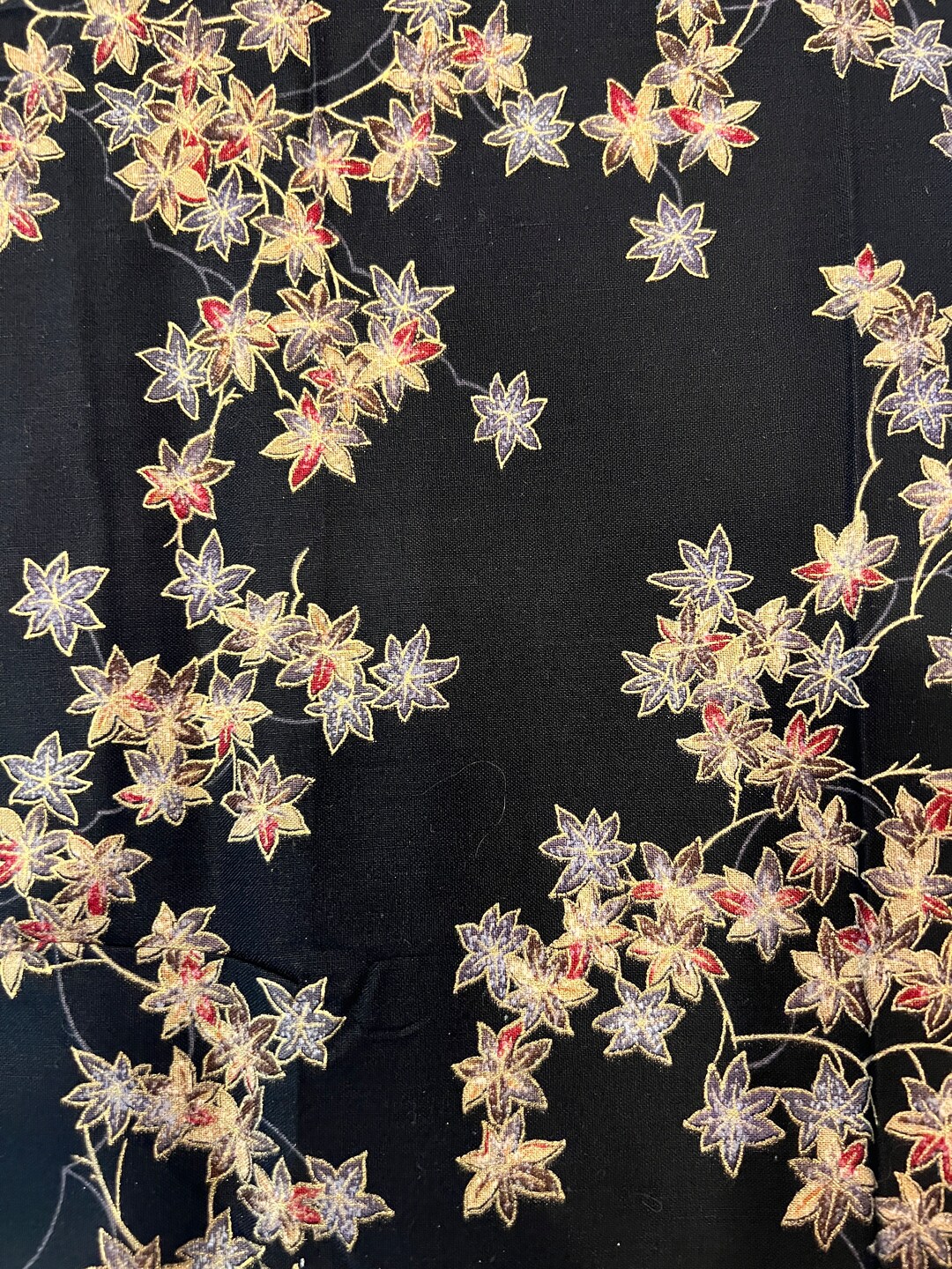 Fabric asian Leaves From Concord Fabrics Inc. Designed by the Kesslers