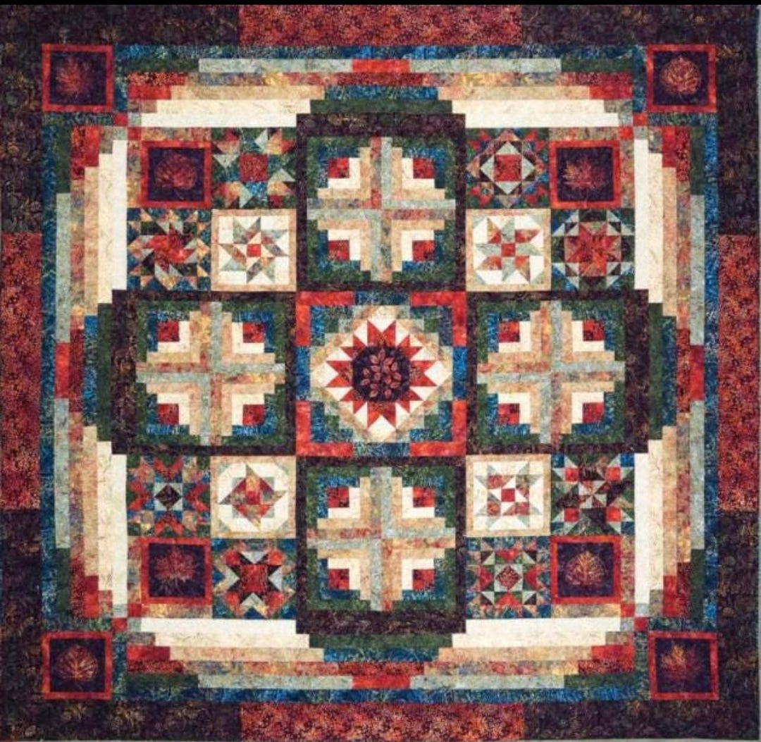 Quilt Kit With Backing (block of the Month) -“forest Floor” by Wing and ...