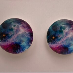 Abstract Galaxy Earrings