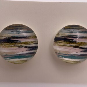 Abstract Round Earrings