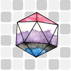 GenderFluid Pride D20