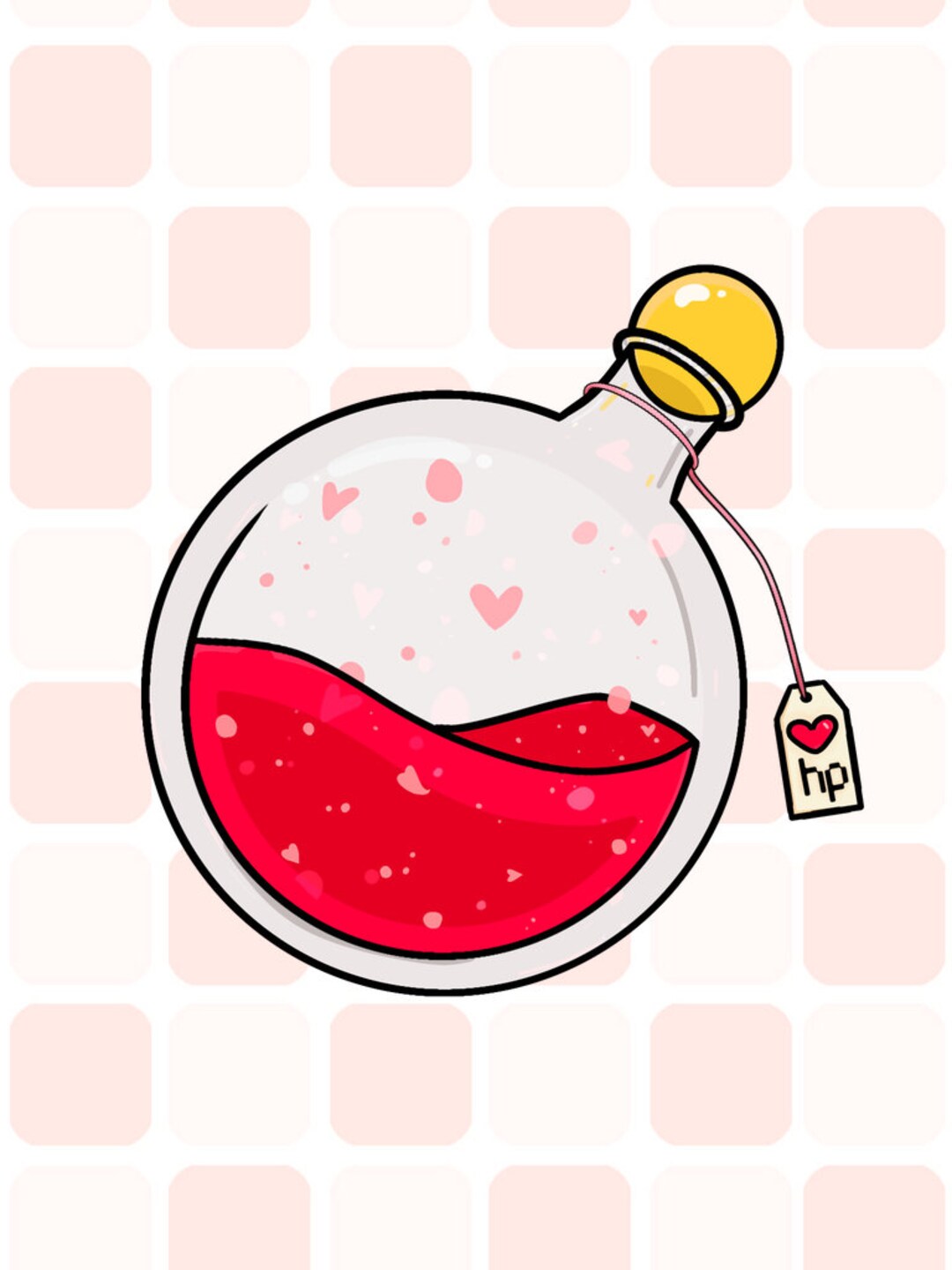 Health potion Sticker for Sale by ChokingGames