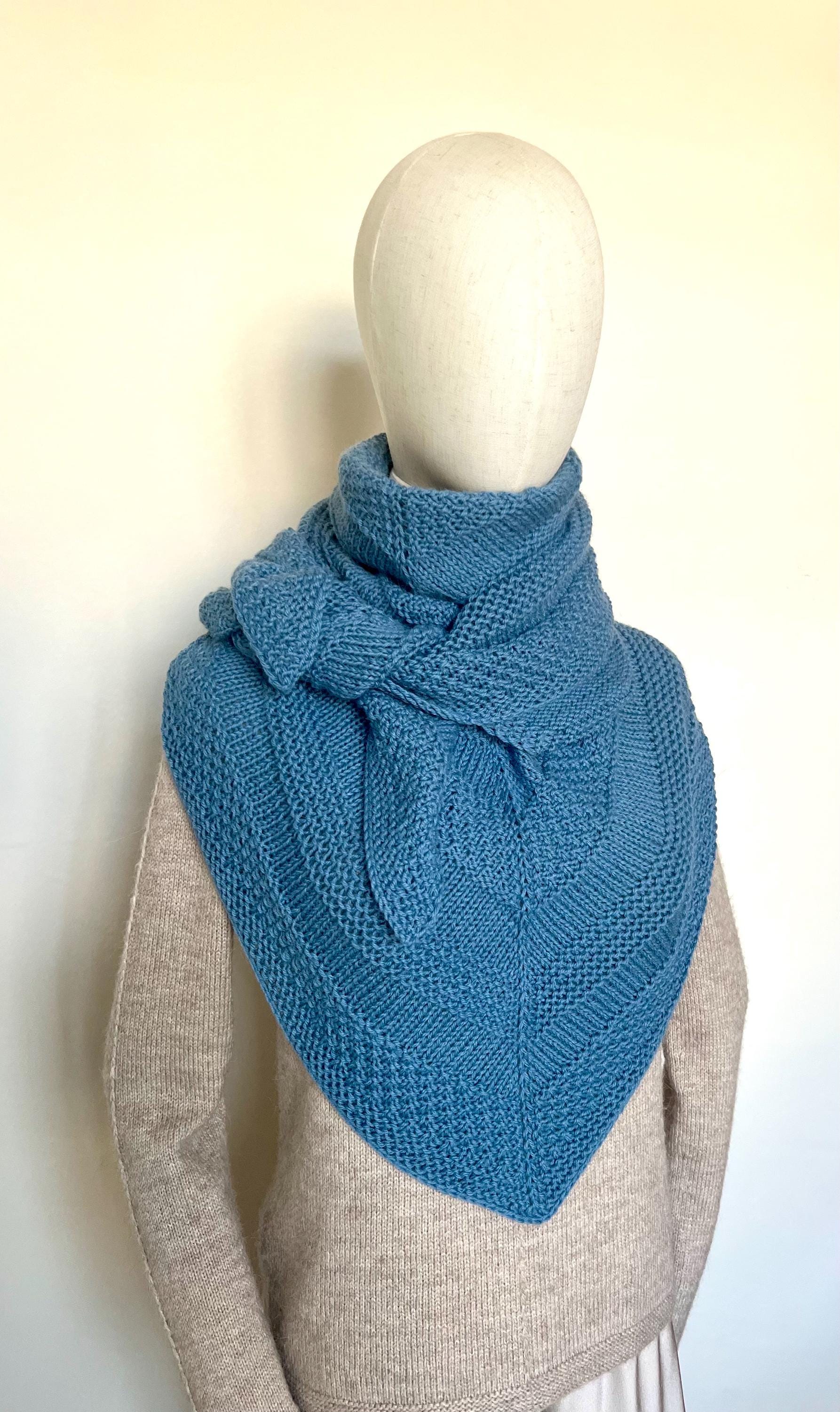 Foulard Triangle Fait Main, Dégradé De Couleurs, 100% Polyacrylique, écharpe Femme