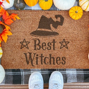 Beste Hexen-Fußmatte, gruselig, gruselig, gruselig, Hexe, lustige Halloween-Fußmatte, Kokosnuss, gruselige Jahreszeit, Fußmatte, Herbst-Herbst-Halloween-Geschenk