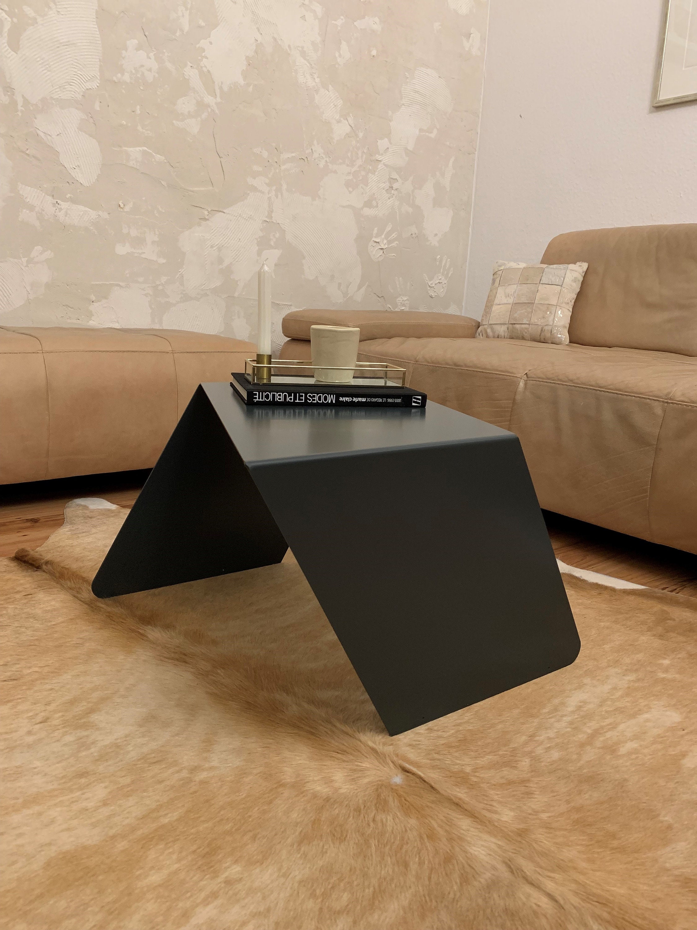 Table D'appoint En Métal, Table Vintage, Basse, Meuble Lounge, Design, Industriel, Canapé, Loft, Salon