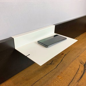Etagère de lit suspendue, planche de rangement minimaliste de différentes couleurs, table de chevet moderne en métal image 1