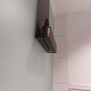 Stylisches Alu-Duschregal zum Einhängen an der Duschscheibe, einhängbare Duschablage ohne zu Bohren, minimalistisches Duschregal ohne Bohren zdjęcie 4