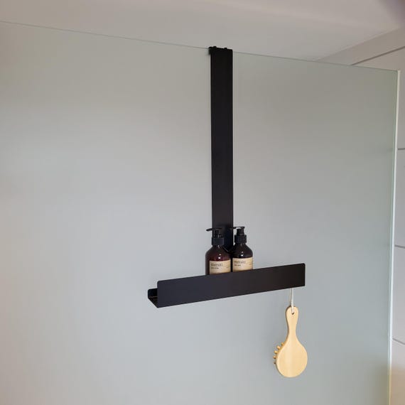 Duschablage zum Einhängen | 40 cm | Ohne Bohren für Glaswände bis 13 mm