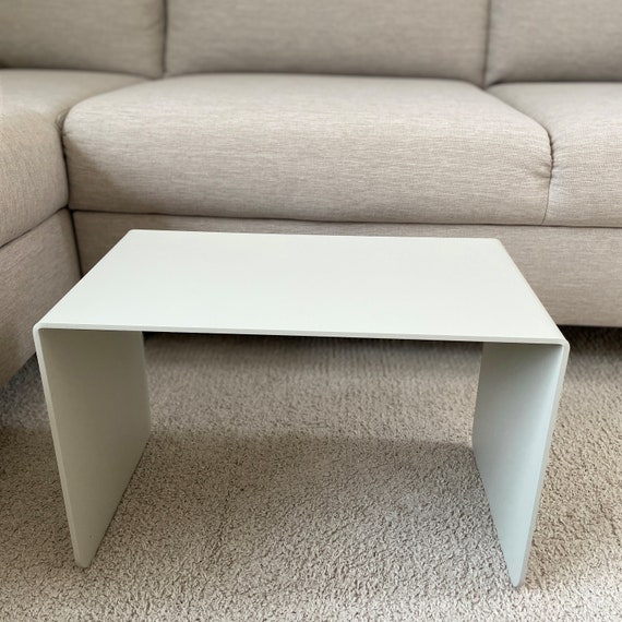 Minimalist Side Table Made of Metal 45 Cm High Modern Sofa Table