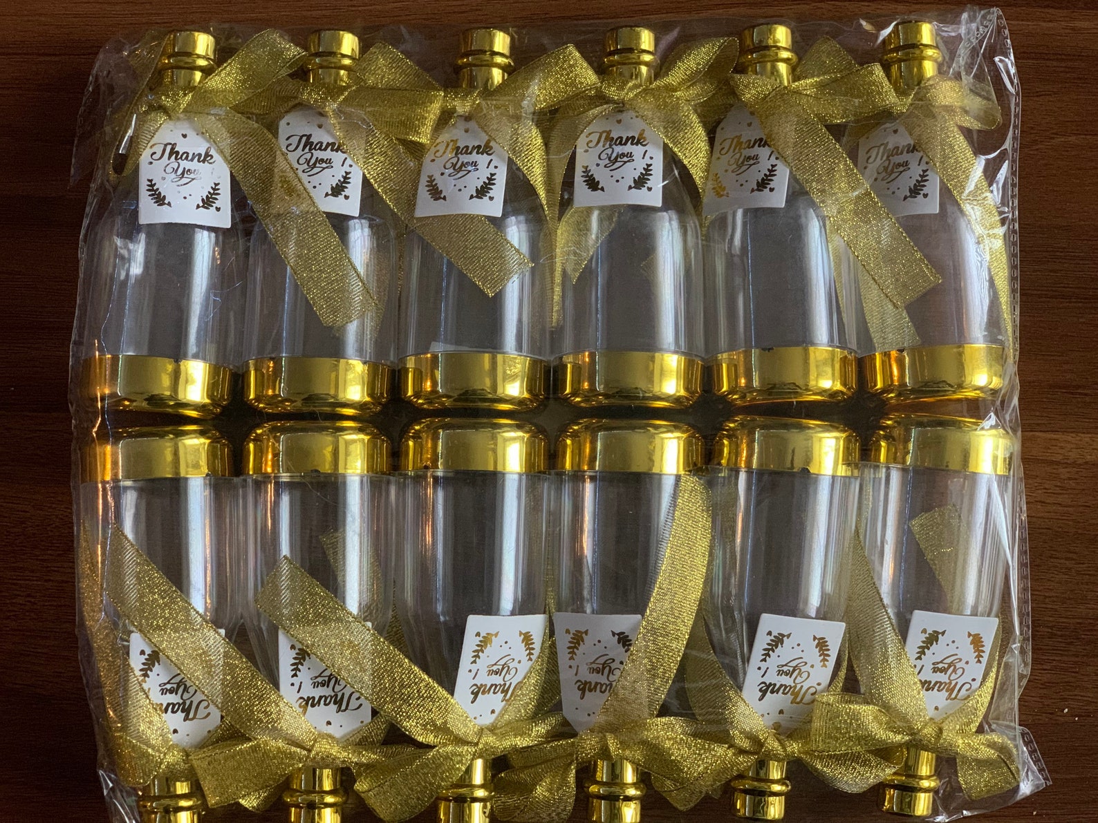 Candy Champagne Bottle With Thank You Tag for Party Flavor Etsy