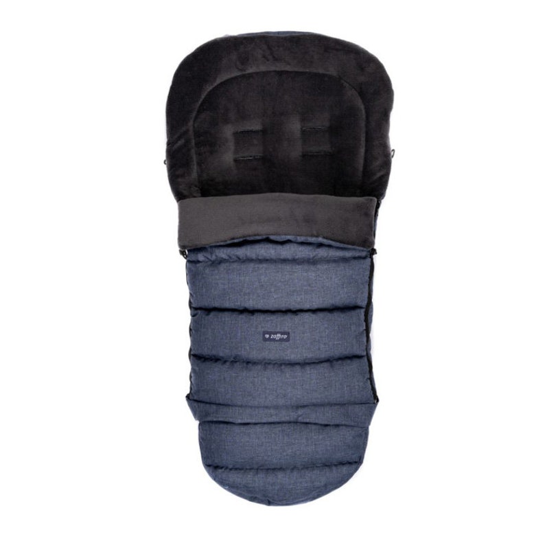 Baby footmuff Model S20 plush Navy Blue