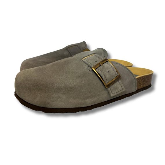 Gray Suede Slip-On Clogs Amazon.com | EMMA NEW YORK Women main image 3