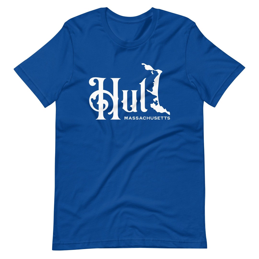 Hull, MA Map Unisex Tshirt white Logo Etsy