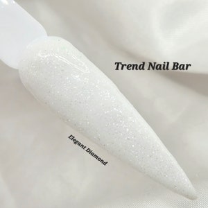 Elegant Diamond- Shimmer Dip Powder, Dip Powder, Dip Powder For Nails, Acrylic Powder, White Nail Dip Powder, Dip Nails, Christmas Nail Dip