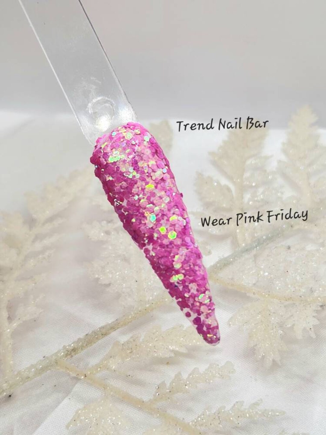 Wear Pink Friday Pink Glitter Dip Powder, Dip Powder, Nail Dip Powder