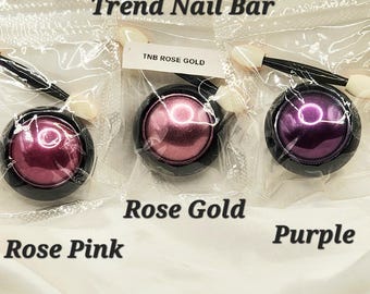 Mirror Effect Nail Powder: 12 Chrome Pigment with Eyeshadow Stick