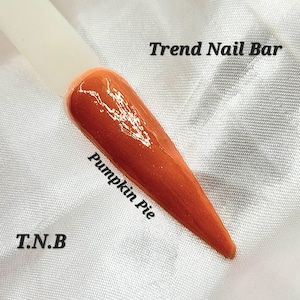 Pumpkin Pie- Nail Dip Powder, Orange Acrylic Powder, Dip Powder For Nails, Burnt Orange Dip Powder, Fall Dip Powder, Solid Orange Nail Dip